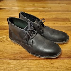 NWOT Michael Shannon Ash Grey Radcliffe Leather Chukka Boot Men's 11.5